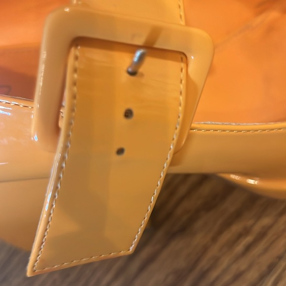 Circus by Sam Edelman Kiera Mary Jane Pumps - Chunky Platform, Orange, Size 10 - Picture 6 of 6